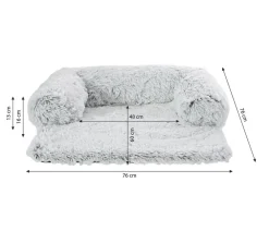 Dehner Lieblinge Mehr Hundeschlafplätze - Hundesofa Taro, quadratisch, Weiß