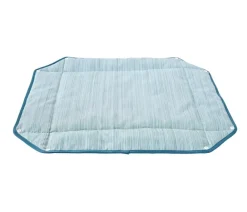 Dehner Lieblinge Mehr Transport & Unterwegs|Hundedecken - 2in1-Kühlmatte Serenity, rechteckig, blau, ca. B73,5/H4/T63 cm Hellblau