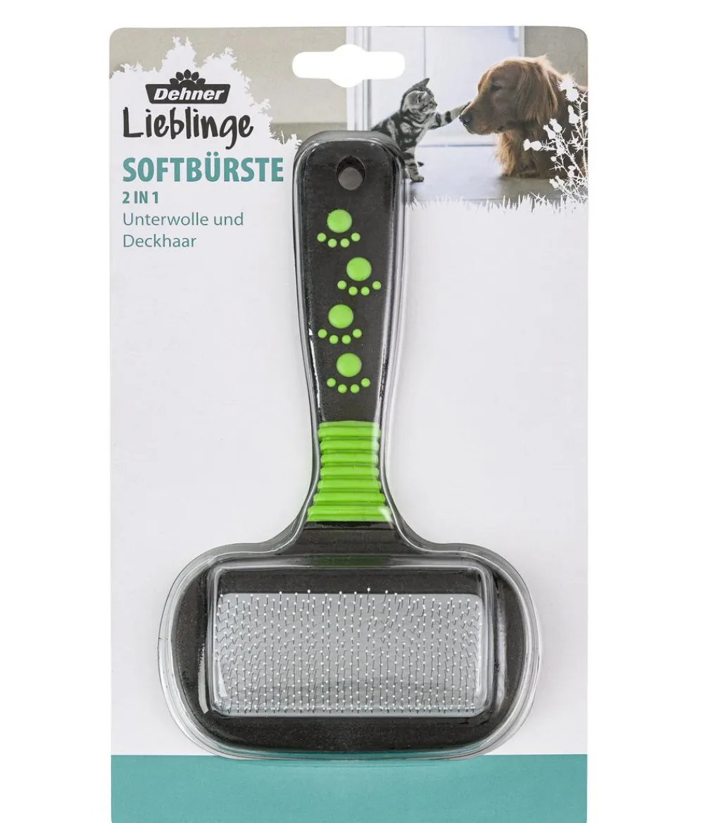 Dehner Lieblinge Katzenpflege|Hundepflege & Hygiene - 2in1 Softbürste