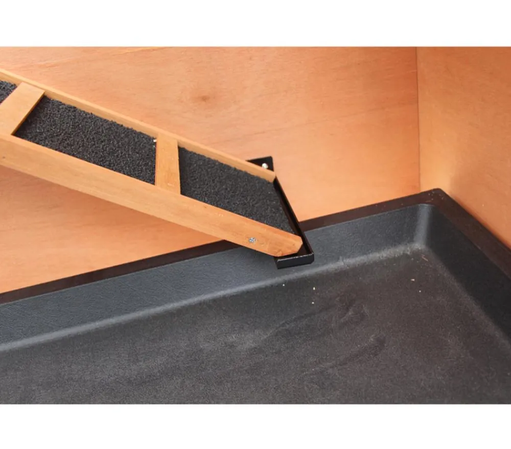 Dehner Lieblinge Kaninchenstall Original mit Wärmedämmung, ca. B114/H116/T57 cm Hellbraun