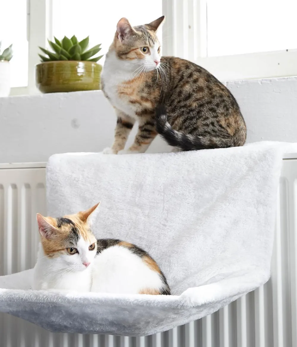 Dehner Lieblinge Mehr Schlaf- & Kratzmöbel - Katzen-Heizungshängematte Homey Weiß