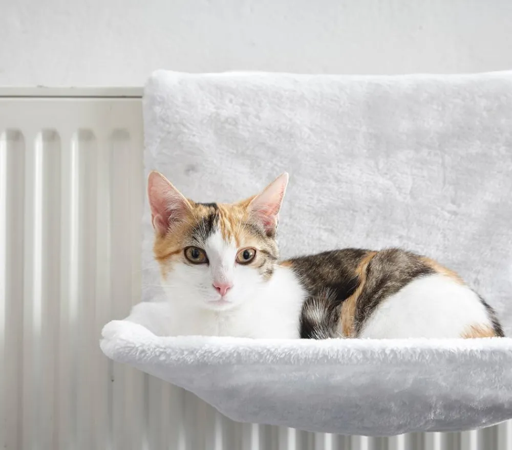 Dehner Lieblinge Mehr Schlaf- & Kratzmöbel - Katzen-Heizungshängematte Homey Weiß