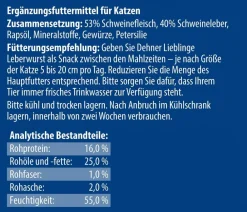 Dehner Lieblinge Katzensnack Leberwurst, 75 g Best