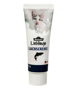 Dehner Lieblinge Katzenleckerlies & Getränke - Katzensnack Lachscreme, 75 g