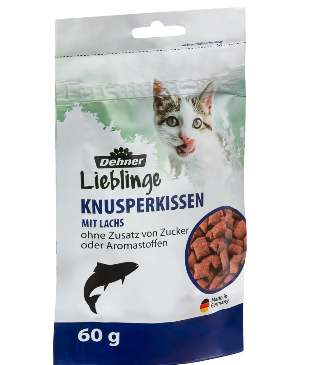 Dehner Lieblinge Katzenleckerlies & Getränke - Katzensnack Knusperkissen, 60 g