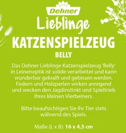 Dehner Lieblinge Katzenspielzeug Belly, ca. L16/B4,5 cm Braun Online