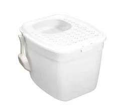 Dehner Lieblinge Katzenklo - Katzentoilette Kimmy, ca. B44/H40,7/T54 cm Weiß