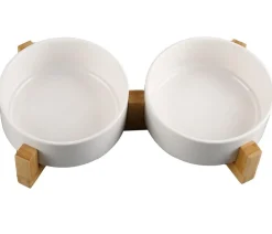 Dehner Lieblinge Keramiknapf-Set, creme, 2 x 700 ml Hot