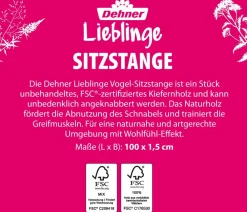 Dehner Lieblinge Käfigzubehör Sitzstange Natur Outlet