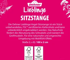 Dehner Lieblinge Mehr Vogelzubehör - Käfigzubehör Sitzstange Natur