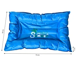 Dehner Lieblinge Kühlmatte Lilo, rechteckig, , ca. B75/H7/T50 cm Blau Outlet
