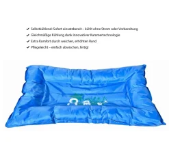 Dehner Lieblinge Kühlmatte Lilo, rechteckig, , ca. B75/H7/T50 cm Blau Outlet