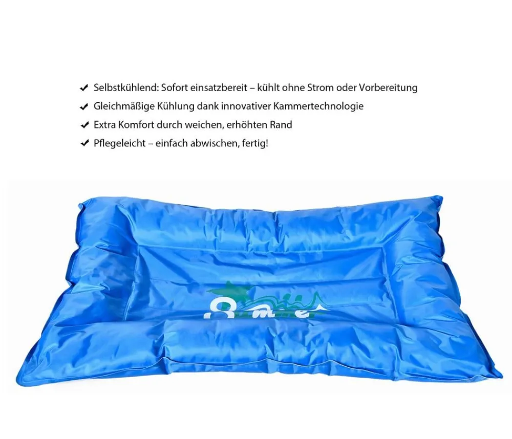 Dehner Lieblinge Kühlmatte Lilo, rechteckig, , ca. B75/H7/T50 cm Blau Outlet