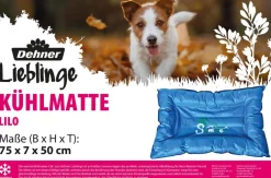 Dehner Lieblinge Kühlmatte Lilo, rechteckig, , ca. B75/H7/T50 cm Blau Outlet