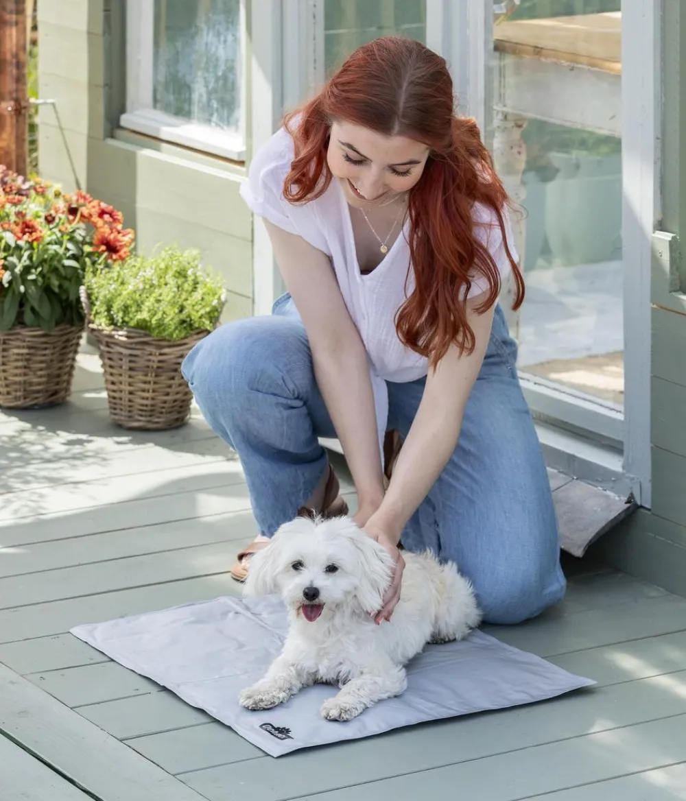 Dehner Lieblinge Mehr Transport & Unterwegs|Hundedecken - Kühlmatte Refresh, rechteckig, grau Hellgrau