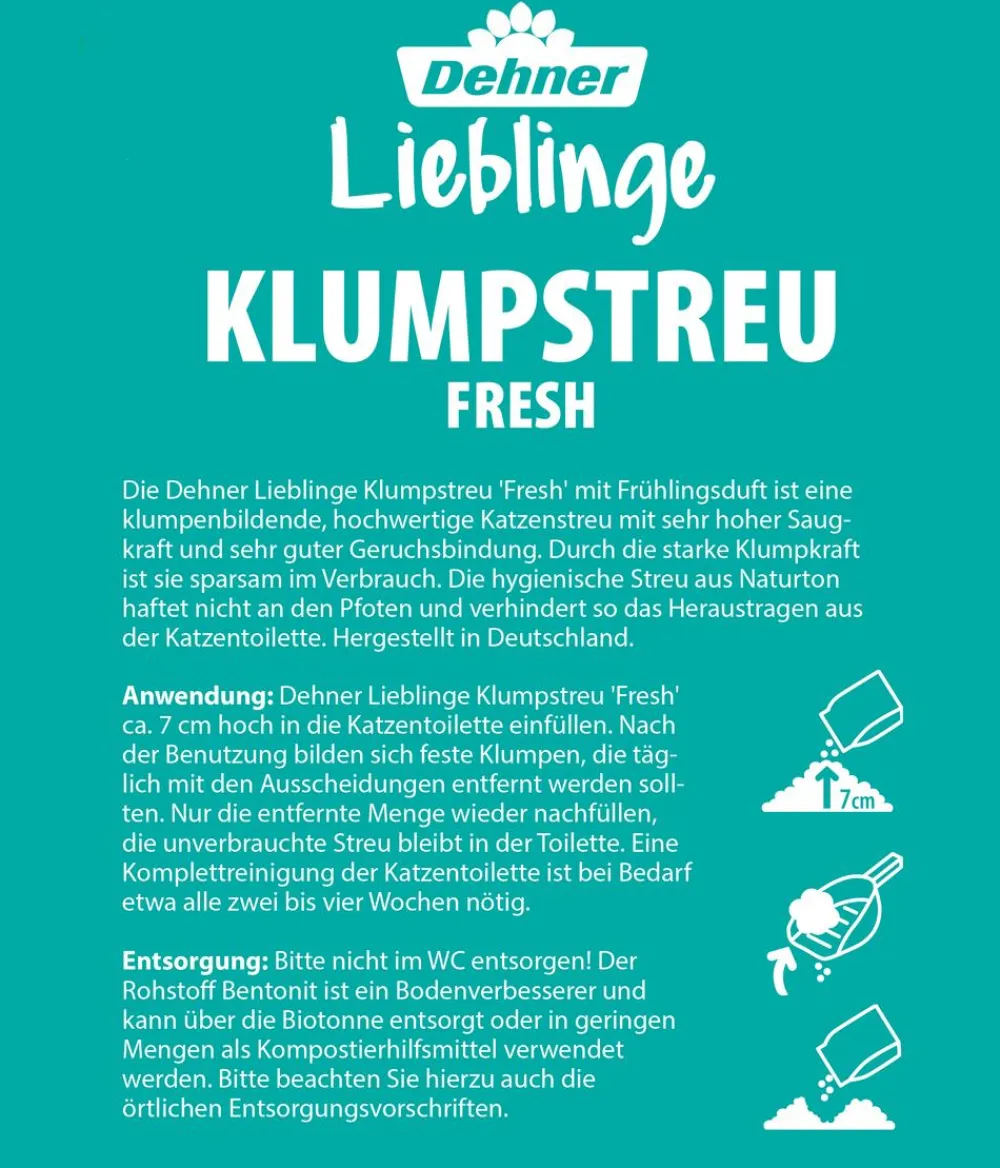 Dehner Lieblinge Katzenstreu > Klumpstreu Klassik fresh, 20 l