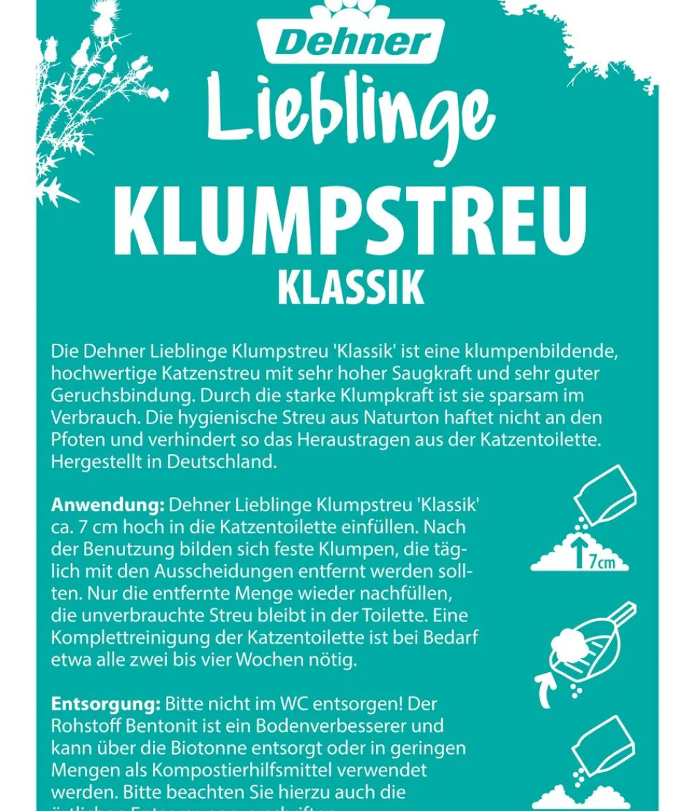 Dehner Lieblinge Klumpstreu Klassik, 20 l Discount