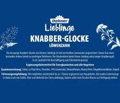 Dehner Lieblinge Knabber-Glocke Löwenzahn, 120 g Outlet
