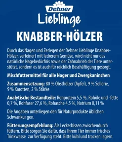 Dehner Lieblinge Nagersnacks > Knabber-Hölzer mit Sellerie & Karotte, 50 g