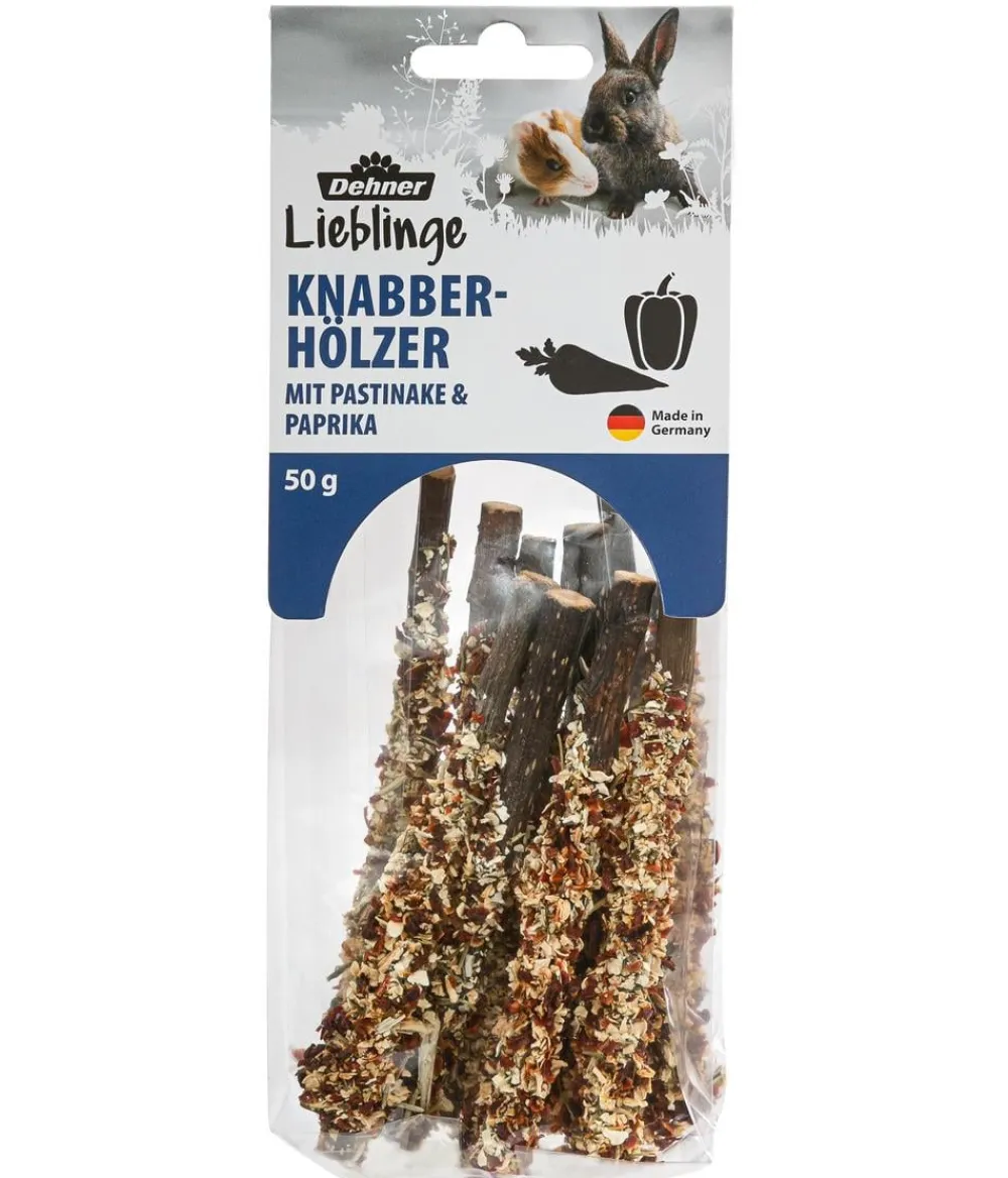 Dehner Lieblinge Nagersnacks > Knabber-Hölzer mit Pastinake & Paprika, 50 g