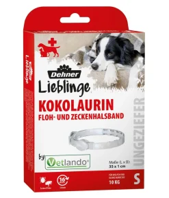 Dehner Lieblinge Ungezieferschutz|Hundepflege & Hygiene - Kokolaurin Floh- und Zeckenhalsband S Hund Transparent