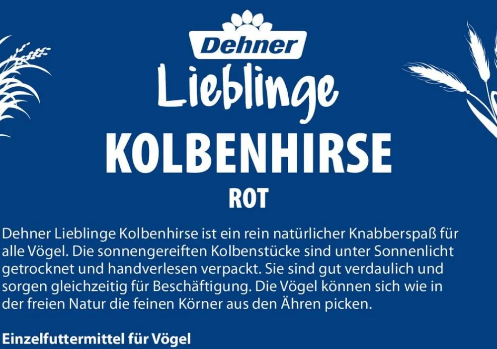 Dehner Lieblinge Vogelfutter & Snacks > Kolbenhirse, rot