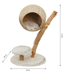 Dehner Lieblinge Kratzbäume & Kratzmöbel - Kratzbaum Ava, /, ca. B58/H83/T48 cm