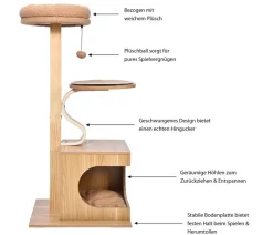 Dehner Lieblinge Kratzbäume & Kratzmöbel > Kratzbaum Bijou, , ca. B48/H102/T40 cm