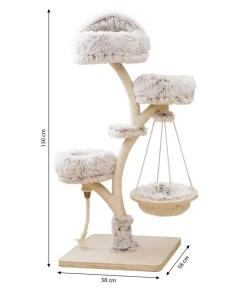 Dehner Lieblinge Kratzbäume & Kratzmöbel - Kratzbaum Bonnie, /, ca. B58/H130/T58 cm