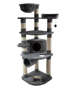 Dehner Lieblinge Kratzbaum Edda, ca. B60/H180/T60 cm Grau Hot