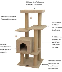 Dehner Lieblinge Kratzbäume & Kratzmöbel > Kratzbaum Nele, ca. B50/H122/T50 cm