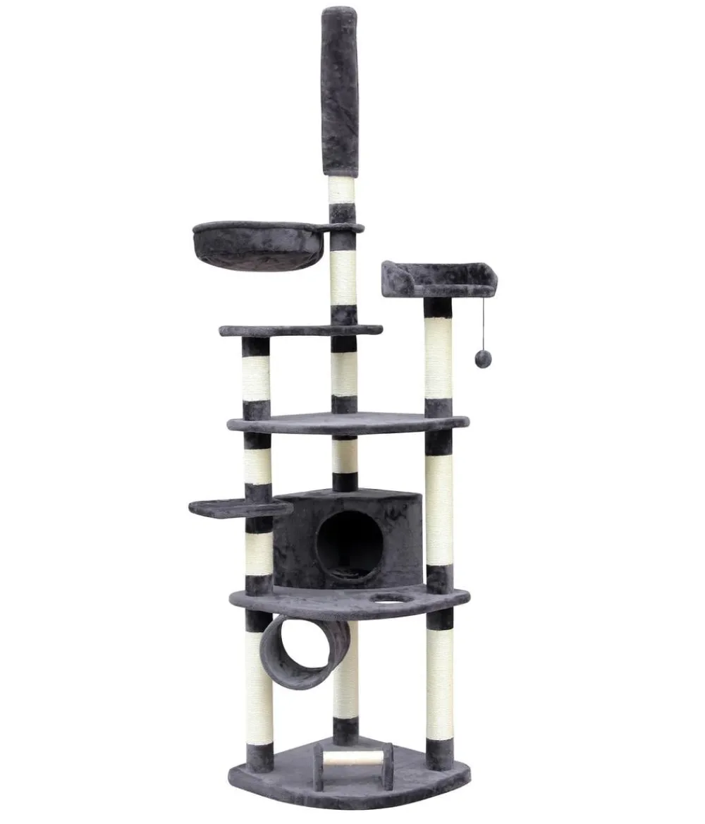 Dehner Lieblinge Kratzbaum Tabby, ca. B60/H245-270/T60 cm Anthrazit Online