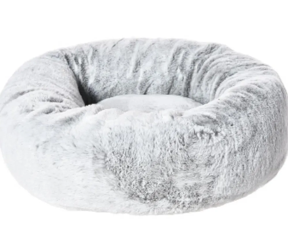 Dehner Lieblinge Kuschelbett Tender, rund, grau Hellgrau New
