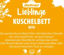 Dehner Lieblinge Hundebetten & Körbe|Katzenbetten & Katzenkissen > Kuchebett Kito, rechteckig, grau