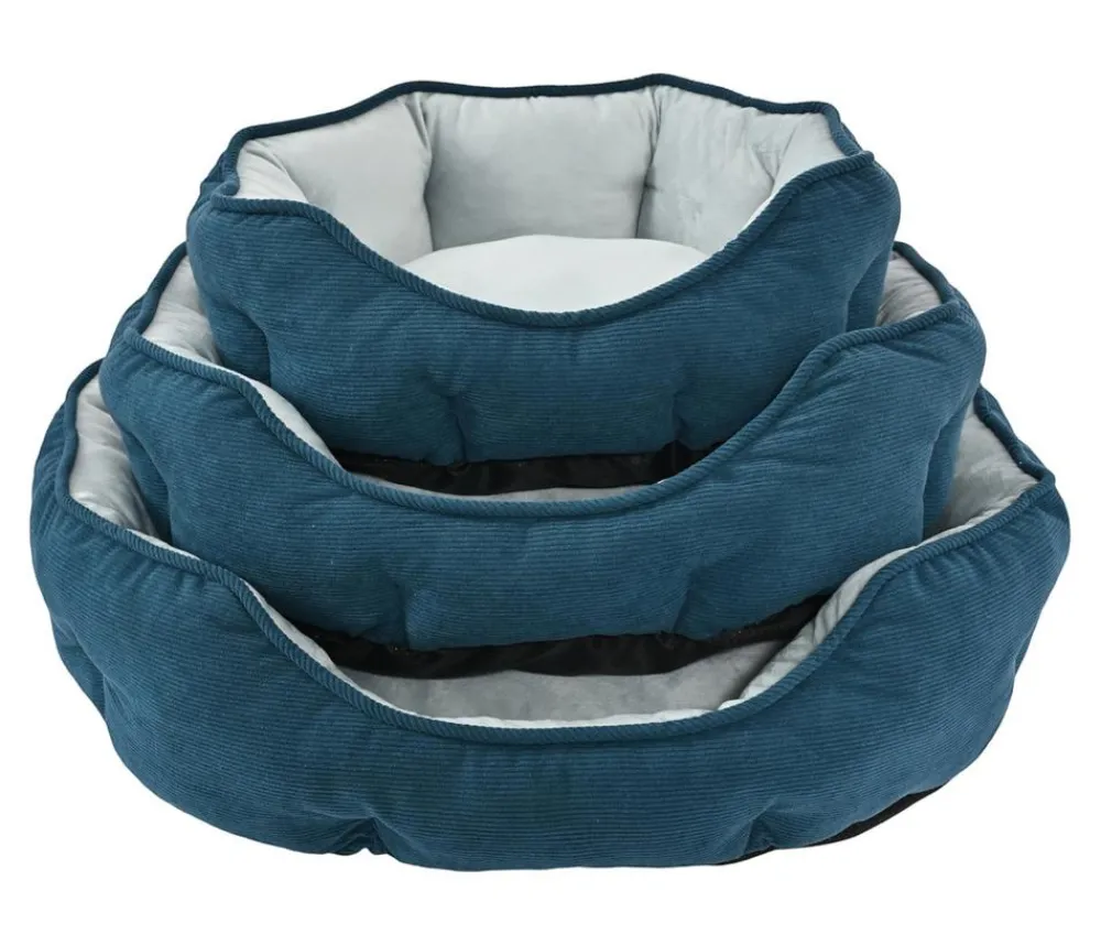 Dehner Lieblinge Hundebetten & Körbe|Katzenbetten & Katzenkissen - Kuchebett Pitch, ova, Blau