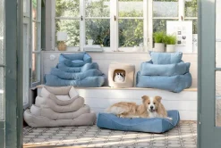 Dehner Lieblinge Kuchebett Baroque, rechteckig, petro Blau Discount