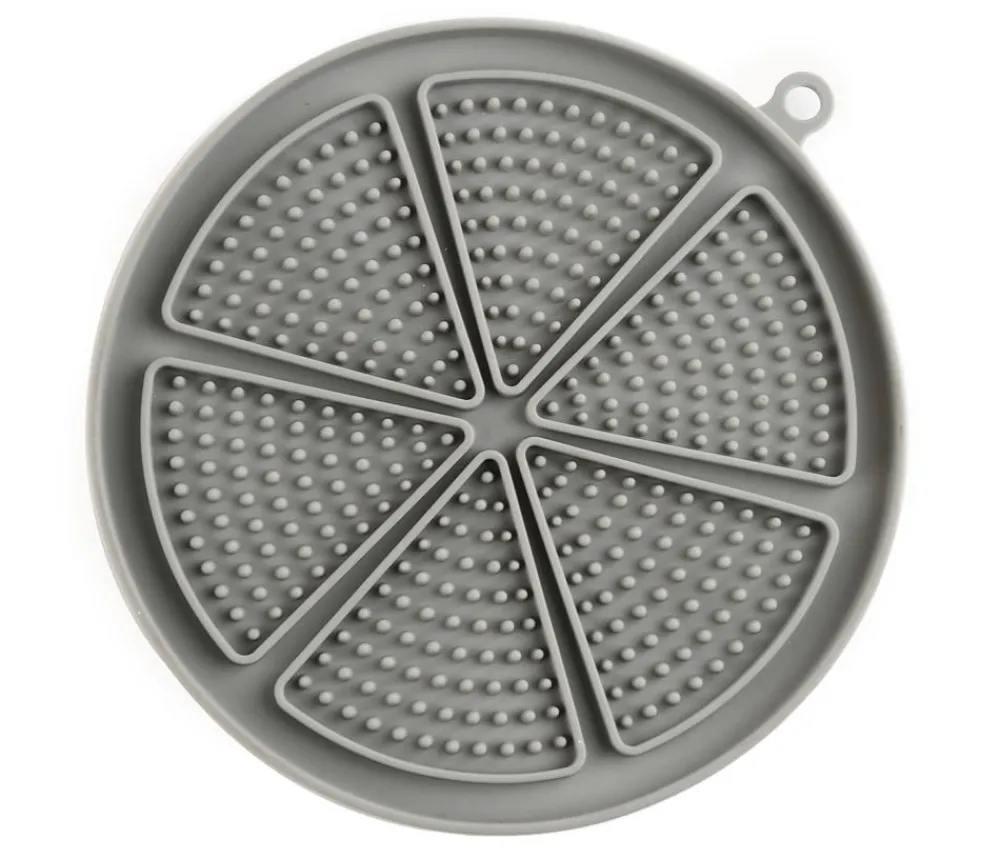 Dehner Lieblinge Hundenäpfe & Tränken|Katzennäpfe & Tränken - Leckmatte Jack, , ca. Ø18/H1,6 cm Grau