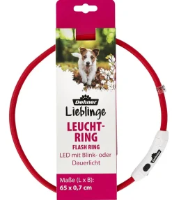 Dehner Lieblinge Leuchtring Flash Ring Rot New