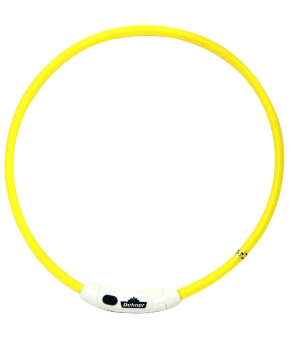 Dehner Lieblinge Hundehalsbänder & Geschirre - Leuchtring Flash Ring Gelb