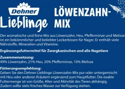 Dehner Lieblinge Nahrungsergänzung Kleintiere - Löwenzahn-Mix, 100 g