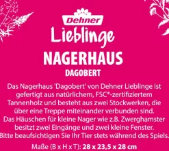 Dehner Lieblinge Nagerhaus Dagobert, ca. B28/H23,5/T28 cm Sale