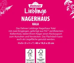 Dehner Lieblinge Nagerhaus Kala, ca. B40/H19,5/T23 cm Natur Online