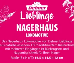 Dehner Lieblinge Mehr Kleintierbedarf > Nagerhaus Lokomotive, ca. B16,5/H14,6/T12 cm