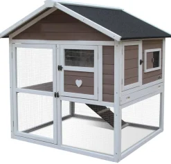 Dehner Lieblinge Kaninchenstall & Hasenstall > Nagerheim Castel, braun, ca. B106/H108/T103 cm