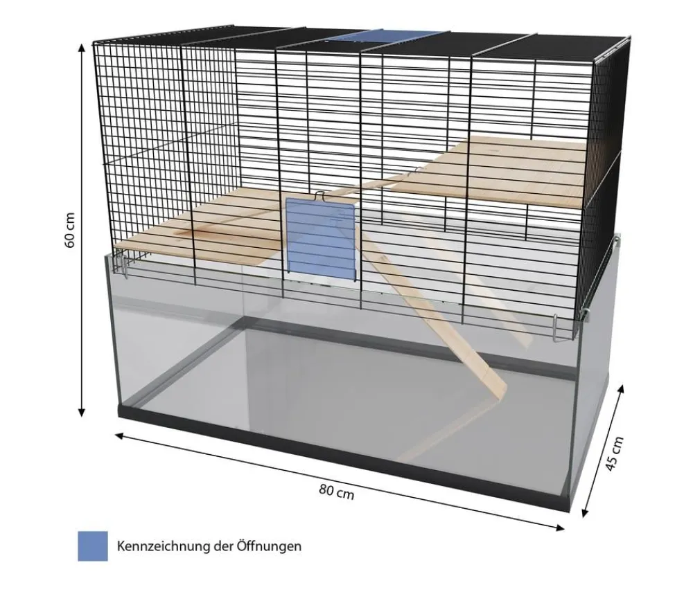 Dehner Lieblinge Nagerkäfige - Nagerheim Glas Palast