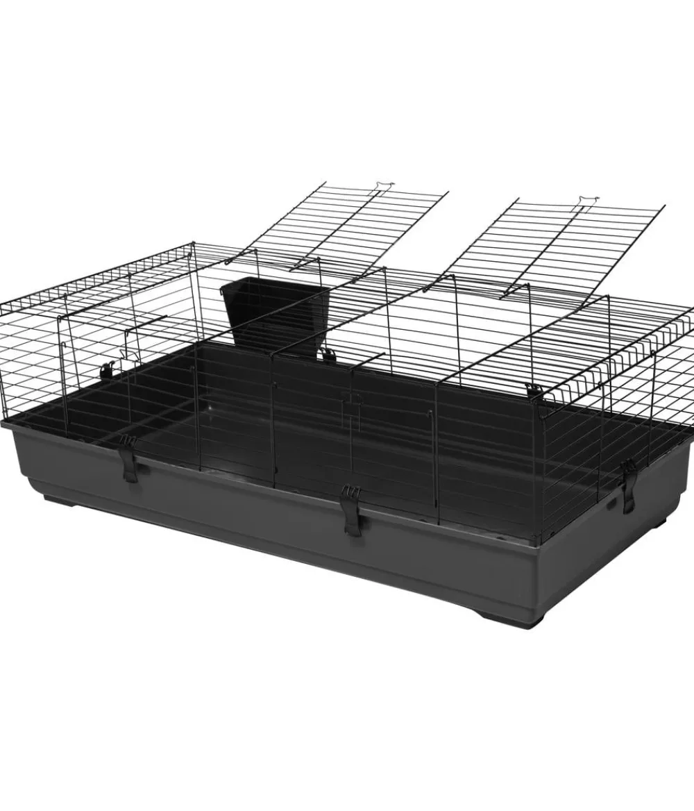 Dehner Lieblinge Nagerkäfige - Nagerheim Peppy, ca. B140/H47/T69 cm Dunkelgrau