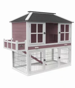 Dehner Lieblinge Nagerheim Palazzo, rotbraun, ca. B145/H121/T72 cm Dunkelrot Hot