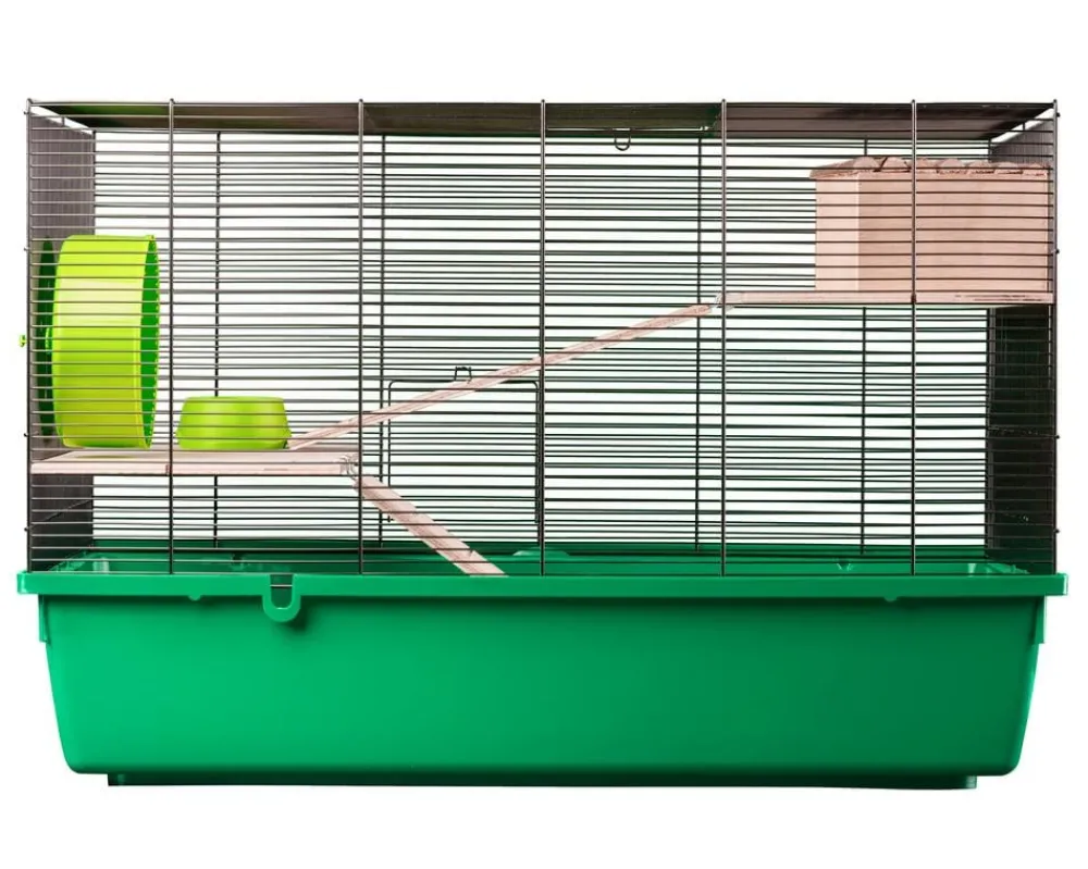 Dehner Lieblinge Nagerkäfige - Nagerheim Palermo, ca. B75/H50/T47 cm Grün