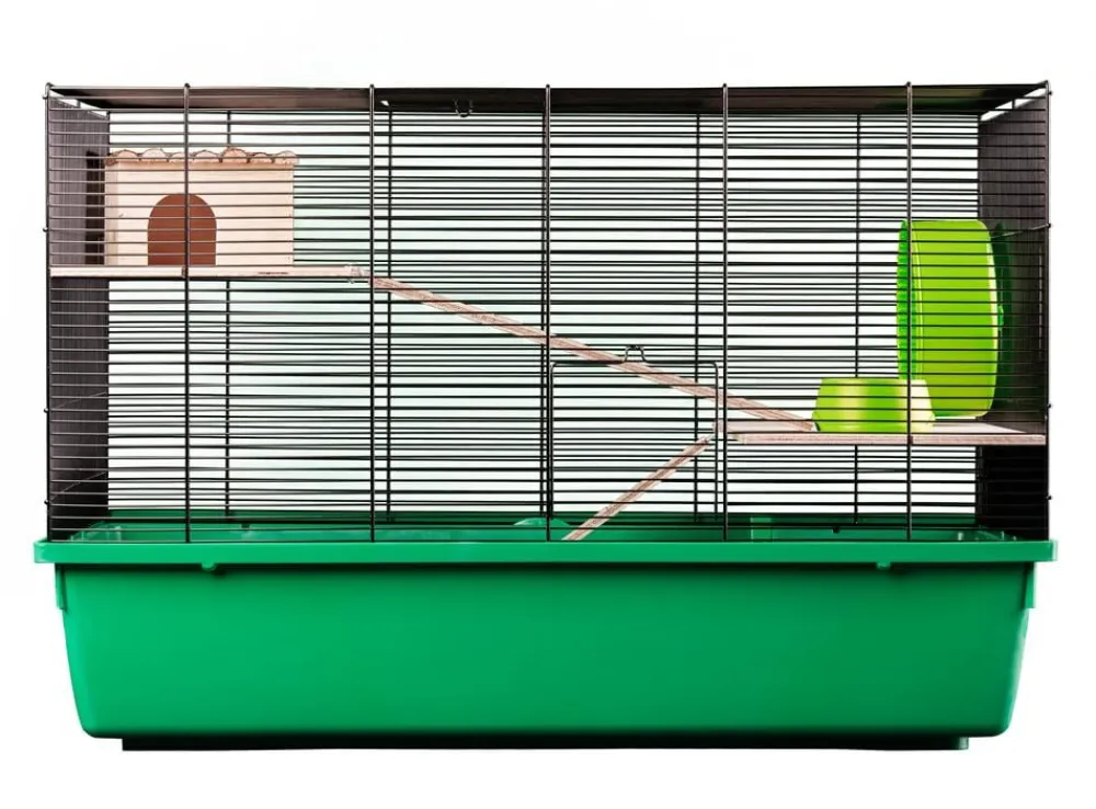 Dehner Lieblinge Nagerkäfige - Nagerheim Palermo, ca. B75/H50/T47 cm Grün