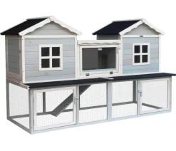Dehner Lieblinge Nagerheim Refugio, ca. B190/H117/T76 cm Hellblau Outlet